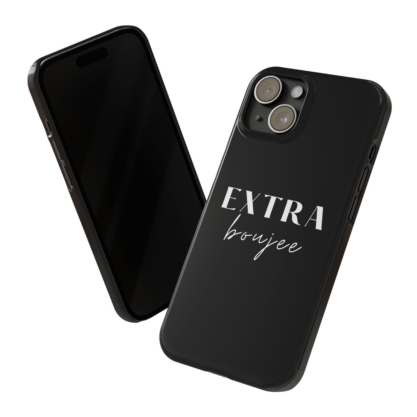 BLACK EXTRA BOUJEE PHONE CASE