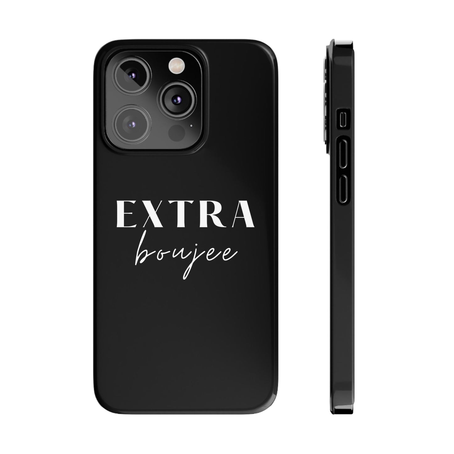 BLACK EXTRA BOUJEE PHONE CASE