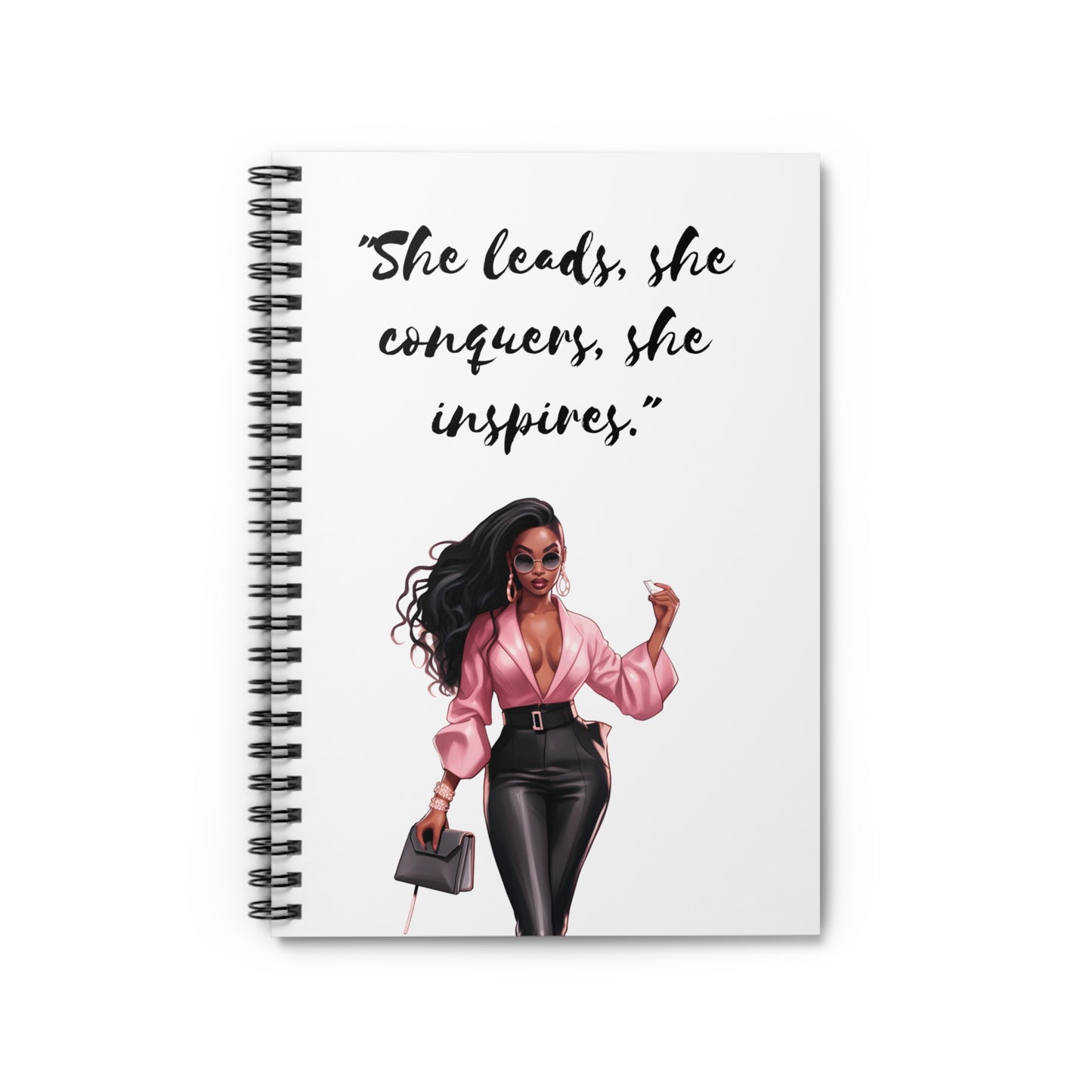 SHE LEADS SHE CONQUERS NOTEBOOK