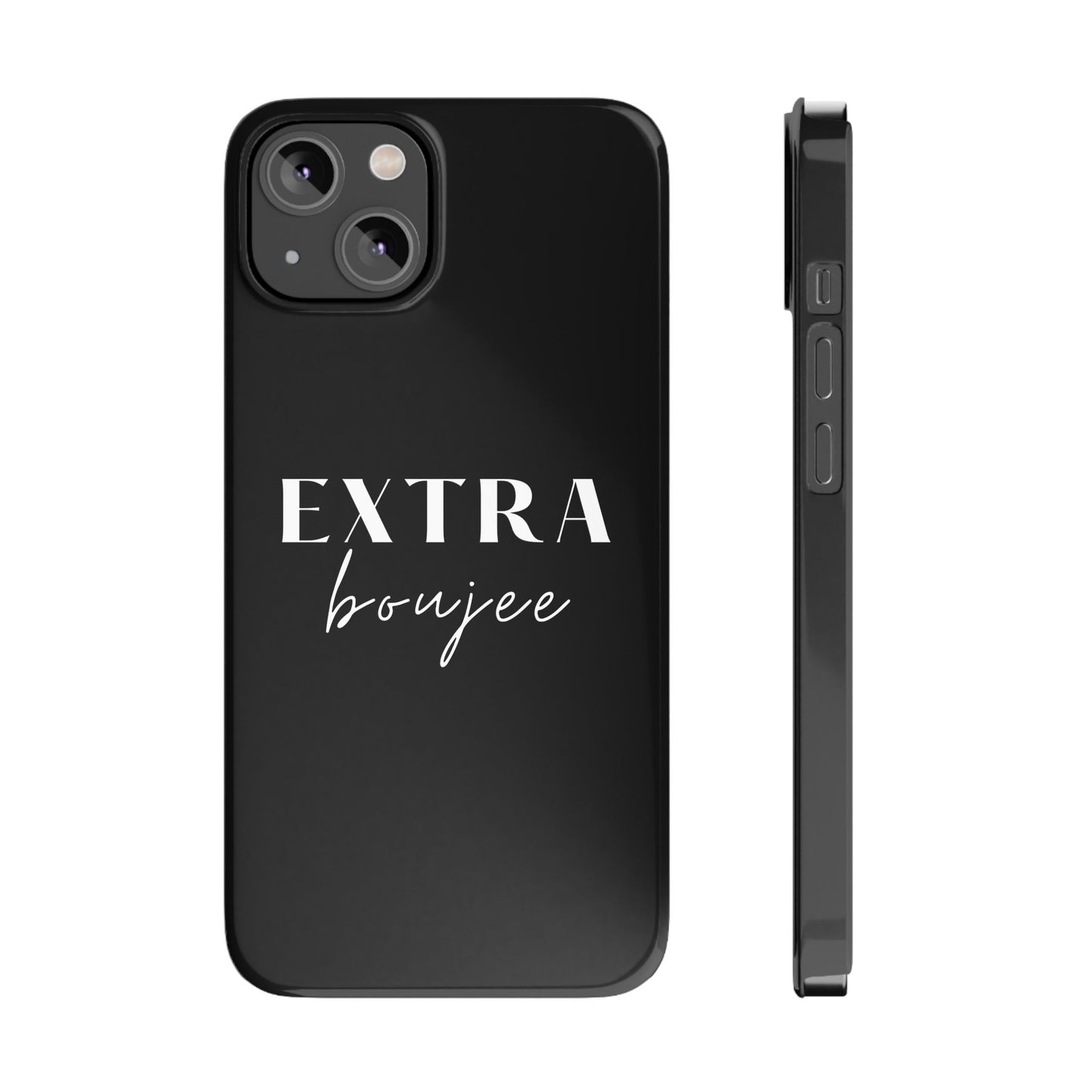 BLACK EXTRA BOUJEE PHONE CASE